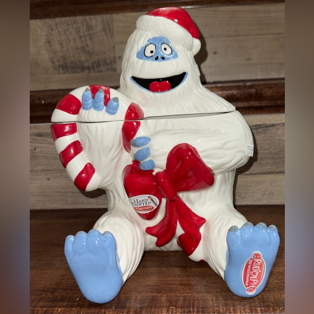 CUTE 🥰 RUDOLPH THE RED NOSED REINDEER 🦌 BUMBLE ABOMINABLE SNOWMAN ☃️ COOKIE JAR